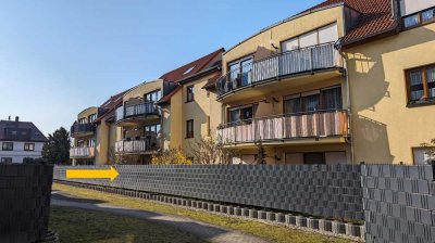 RESERVIERT // Attraktive 2-Zimmer-Terrassenwohnung mit Einbauküche und Tiefgarage in Machern //