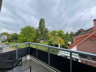 Moderne 2-Raum-Wohnung mit Balkon auf der Halbinsel Krösnitz zu vermieten