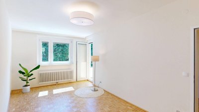 Pichelwangergasse: zentrale, ruhige Singlewohnung mit Grünblick