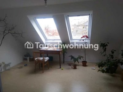 Tauschwohnung: Schöne DG Wohnung in FR-Wiehre, Korkboden, Blick auf 2 Berge