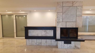 Traumwohnung 219 m² voll renoviert auf 2 Etagen mit 2 Eing., Balkon, Einbauküche und Saun