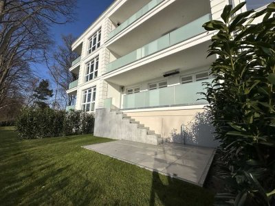 Neubau-Erstbezug: 2,5-Zimmer-Hochparterre-Whng. mit Balkon, Garten und EBK in Glinde