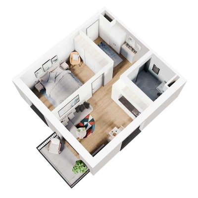 Komfortables 2-Zimmer-Apartment für Senioren im 4. OG
