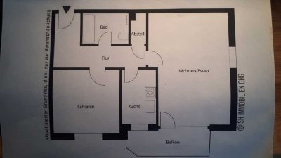 Freundliche, frisch renovierte 2-Zimmer-Wohnung mit Balkon in Buxtehude