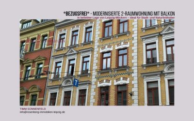 *bezugsfrei* 3-Zimmerwohnung mit Balkon in Leipzig / Möckern