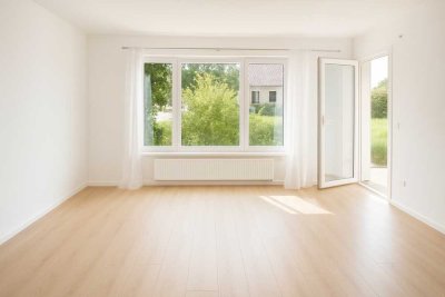 Erstbezug nach Sanierung: Sonnige 4-Zimmer-Wohnung mit Südterrasse und 500 m² Garten