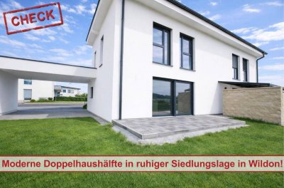 Moderne Doppelhaushälfte in ruhiger Siedlungslage in Wildon-Weitendorf!