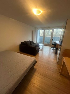 Schickes, möbliertes Einzelapartment mit Balkon u. Pantryküche für Studenten und Azubis