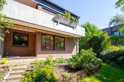 Schöne 3-Zimmer-83 m²-Erdgeschosswohnung in zentraler Lage von Oldenburg mit Hochterrasse