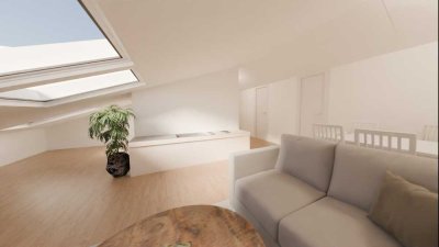 Große ausbaufähige Dachgeschosswohnung(en)