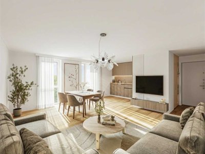 Zentrale Lage in Aschaffenburg: 3-Zimmer-Wohnung mit Balkon, Aufzug & Erstbezug nach Kernsanierung
