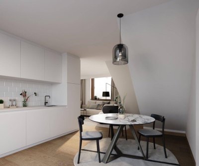 Luxuriös vermieten: 2-Zimmer-Dachgeschosswohnung mit fantastischem Ausblick!