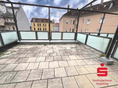 Helle, renovierte 3-Zimmer-Maisonette-Wohnung nahe Wertachbrücke