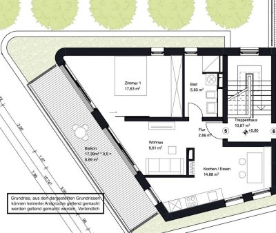 Wohnung mit Ausblick: 2,5-Zi mit EBK und Balkon in Karlsruhe