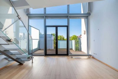 ⭐️ Einzigartige 4-Zi Maisonette nahe der Spree - Penthouse mit Süd-Blk, 2 Bädern, Lift & TG-Stellpl