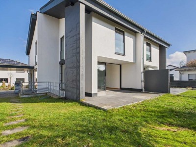 Architektenhaus DHH, ökologisch mit Wärmepumpe in ruhigem Wohngebiet 10 km von Bamberg