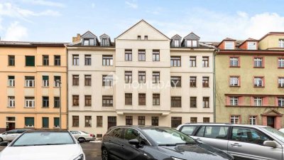 Sehr gepflegte 2-Zimmer-Wohnung im Jugendstil-Altbau mit Balkon und Keller