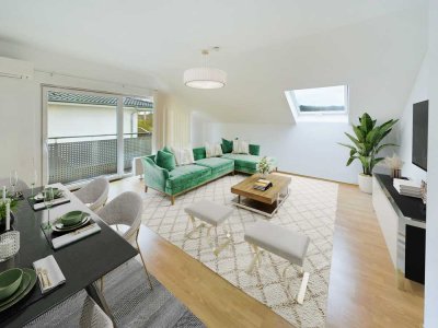 Willkommen in Ihrem neuen Zuhause: Stilvolle Dachgeschosswohnung mit Garage