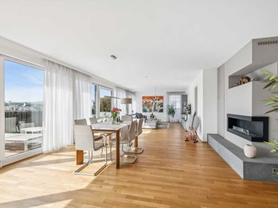 Wiesbaden-Südost: Modernes Penthouse mit großer Terrasse und beeindruckender Aussicht auf Wiesbaden