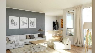 Lichtdurchflutete 2-Zimmer-Wohnung in der 9. Etage