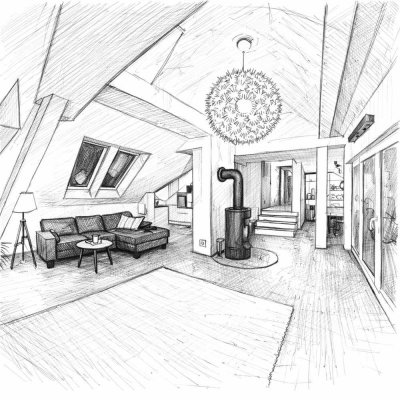 DG-Wohnung: viel Licht, viel Raum, viel Flair