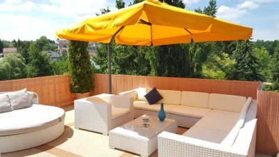 Wundervolle Penthouse-Wohnung in ruhiger und zentraler Lage direkt am Quellenpark