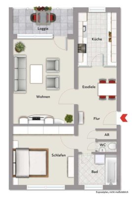 2 Zi. ETW in der Sybelstraße - zentral - naturnah