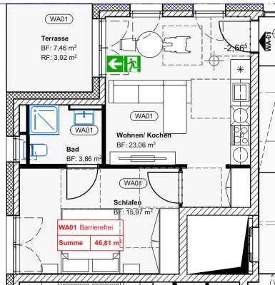 Perfekt für Singles & Paare - 2-Zi.-Wohnung mit Terrasse