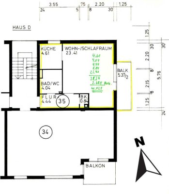 Geschmackvolle 1-Zimmer-Wohnung mit Balkon und EBK in Wörth am Rhein