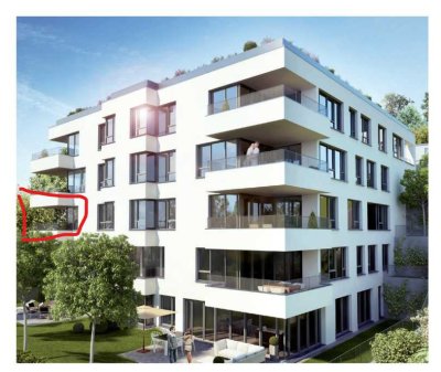 Luxuriöse 2-Zimmer Wohnung mit Balkon in Stuttgart-Nord