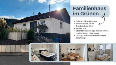 Freistehendes Einfamilienhaus mit Garten, Terrasse & Garage in Lug / Südpfalz