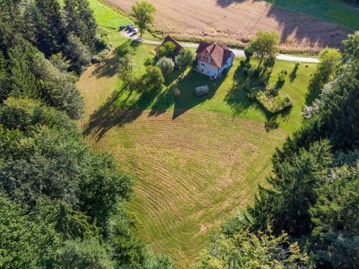 Sonnige Kleinlandwirtschaft in Alleinlage – Wohnhaus mit Potential, 12.000 m² Grund, perfektes Entwicklungspotenzial