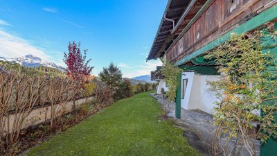 Rustikale Gartenwohnung mit schönem Ausblick in Ruhelage