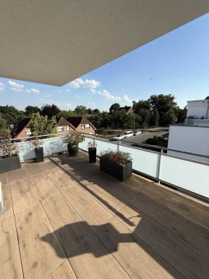 Exklusive, neuwertige 3-Zimmer-Wohnung mit Dachterrasse und Tiefgarage in Eppinghoven