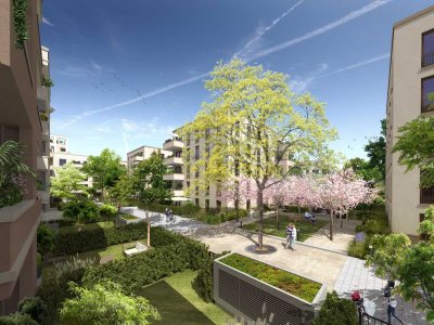 Urbanes Wohnen im Grünen, 3-Zimmer, Terrasse mit Gartenanteil, 2 Bäder