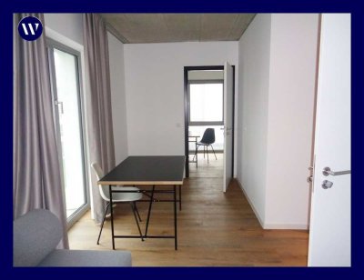 2-Zimmer-Wohnung Nähe FH mit Balkon, separater Küche + Einbauküche, modernes Duschbad, Aufzug