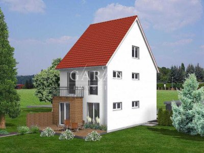 Neu geplantes Einfamilienhaus mit Wärmepumpenheizung und sechs Zimmern in ruhiger Lage