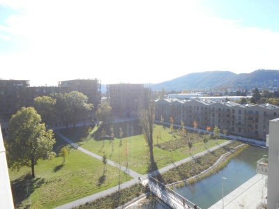 Q5 am PARK schöner Ausblick 13.OG sonnige 2ZI mit 9m² West/ Balkon