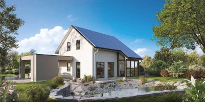 Das eindrucksvolle Hausmodell SAVE 2 mit traditionellem Giebeldach - Ein Traumhaus mit allem Komfort