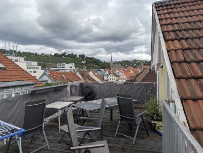 Schöne 4-Zimmer Wohnung mit gr. Dachterasse in zentraler Lage in Esslingen