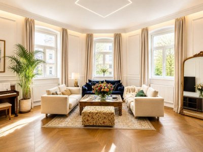 A L T B A U L I E B E + Pilgramgasse-Nähe + ca.108m² WFL + 3-Zimmer + Einbauküche + Urban &amp; zentrumsnah