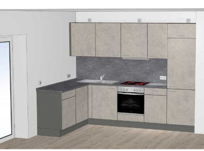 Moderne 2-Zimmer-Wohnung mit Balkon und Einbauküche in Freilassing