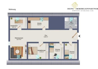 Bezugsfreie - Modernisierte 4-Zimmer-Wohnung mit Stellplatz und Keller!