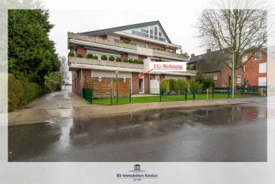 ***RESERVIERT***Treckfahrtstief 1a Lage! Komfortable Erdgeschosswohnung mit Terrasse und Garage in b