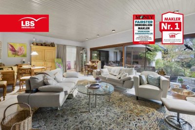 Wohnen auf einer Ebene – Bungalow mit Gartenparadies in Bestlage