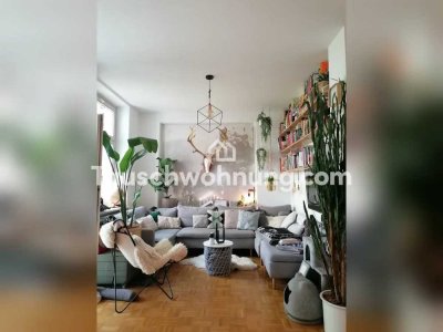 Tauschwohnung: Biete 4 R mit Garten suche Dachgeschoss Wohnung