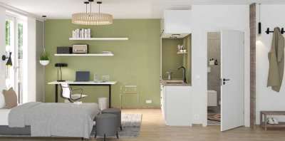 1 Zimmer Neubauwohnung mit Balkon in München Giesing