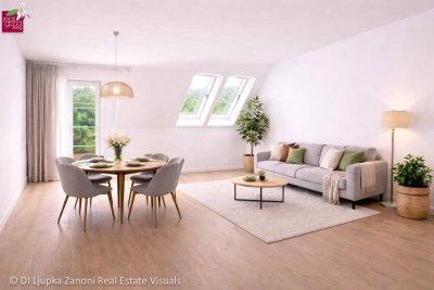 Attraktive 2-Zimmer-Neubauwohnung mit Balkon im 1. Dachgeschoss – ruhige Anlage mit 7 Einheiten