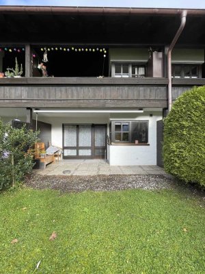 Gemütliche 2-Zimmer-Erdgeschoss-Souterrain Wohnung mit Wendeltreppe und Terrasse ins Grüne