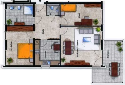 Modernes Zuhause mit 3 Zimmern für jung & alt in Bielefeld Theesen
